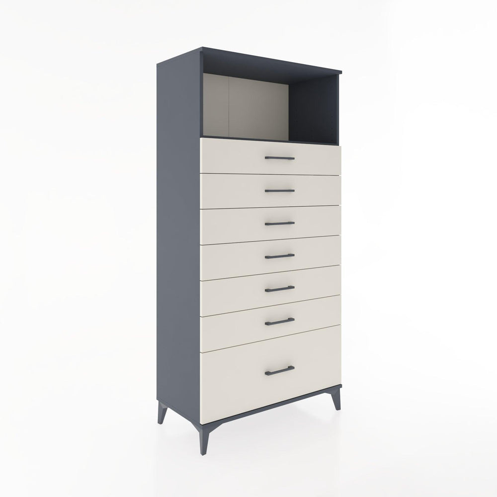 Woodntry Modular Cabinet Anthracite 88x44x170 cm with Drawers and Shelves CR38-2