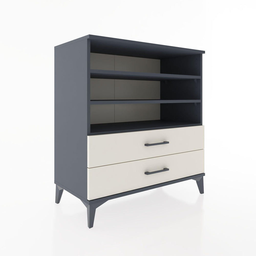 Woodntry Modular Dresser Anthracite 88x44x84 cm with Drawers and Shelves CR15-2