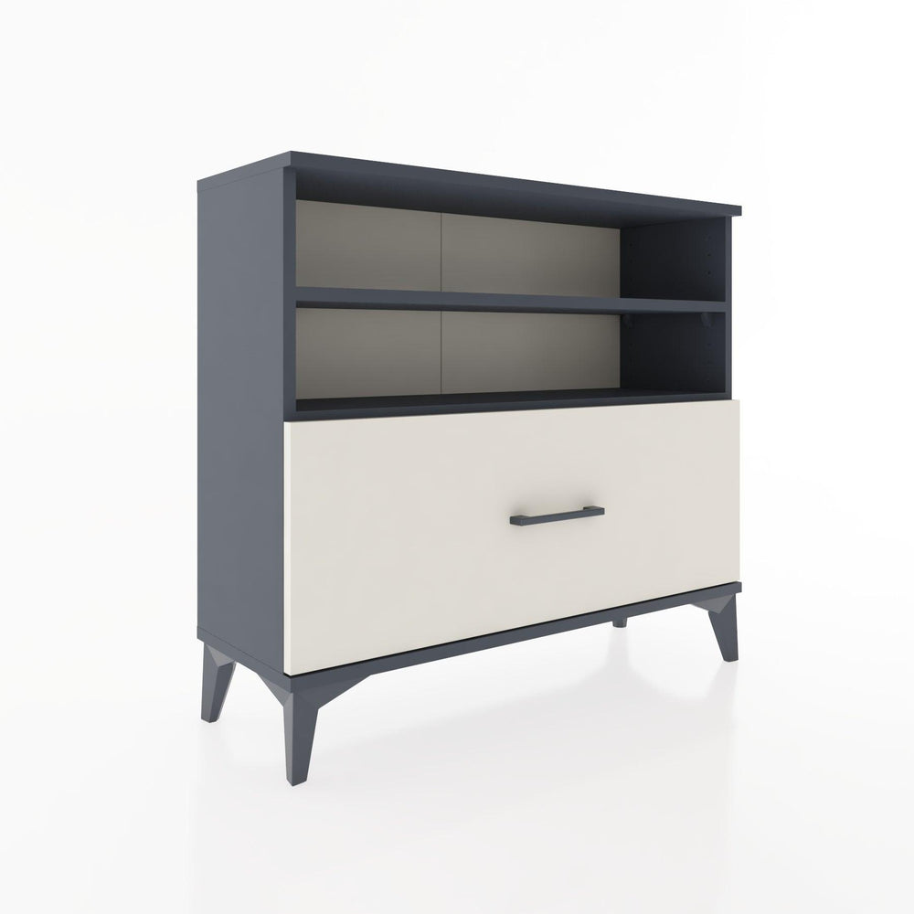 Woodntry Modüler Şifonyer Raf ve Çekmece V1 88x30x68 cm Antrasit - Woodntry