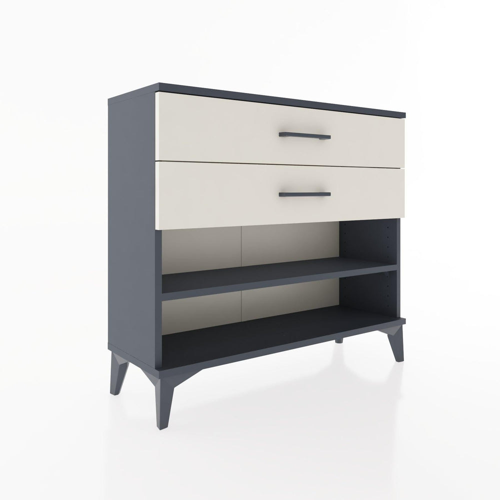 Woodntry Modüler Şifonyer İki Çekmeceli V1 88x30x68 cm Antrasit - Woodntry