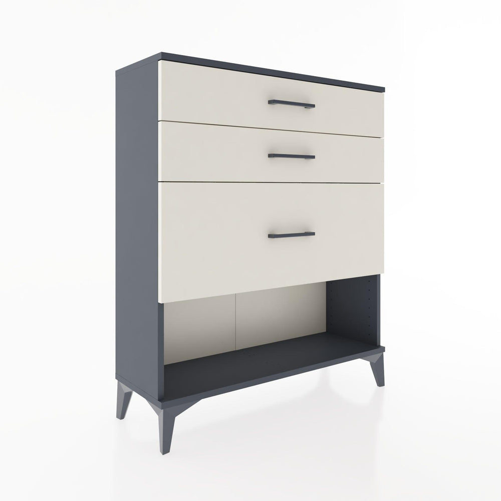 Woodntry Modular Dresser Anthracite 88x30x94 cm with Drawers and Shelves CR15-2