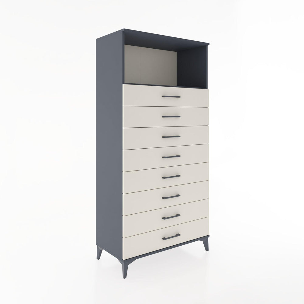 Woodntry Modular Cabinet Anthracite 88x44x170 cm with Drawers and Shelves CR32-2
