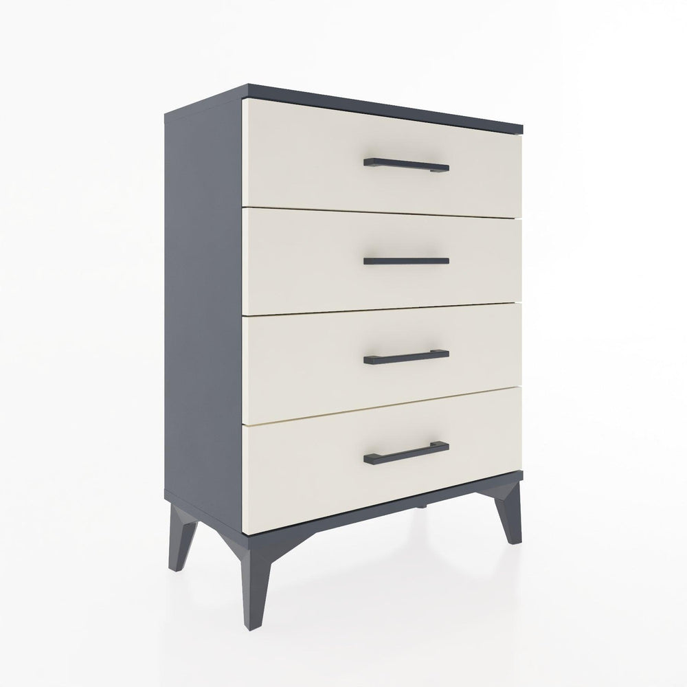 Woodntry Modüler Komodin Antrasit 60x30x68 cm Çekmeceli C1-2