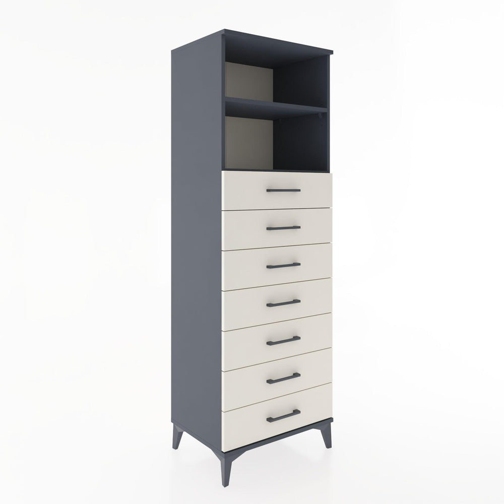 Woodntry Modular Cabinet Anthracite 60x44x170 cm with Drawers and Shelves CR33-2