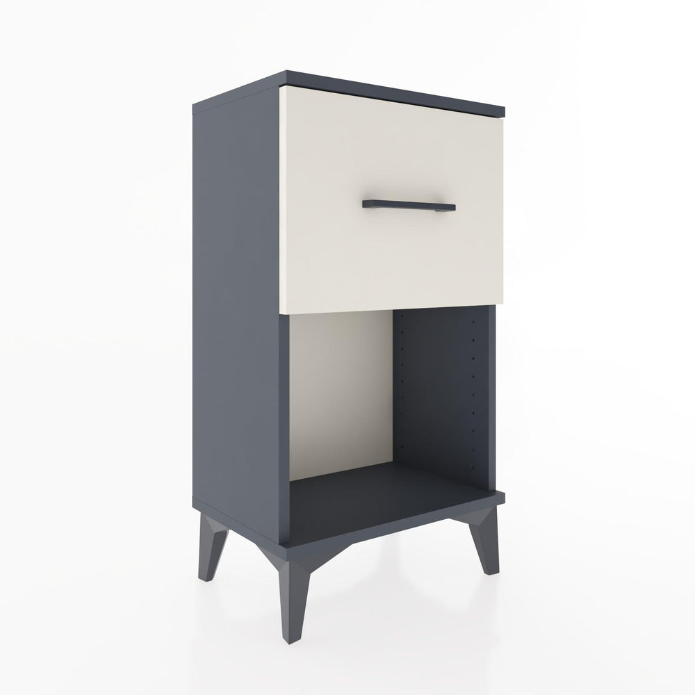 Woodntry Modüler Komodin Tek Çekmece ve Raflı V1 44x30x68 cm Antrasit - Woodntry