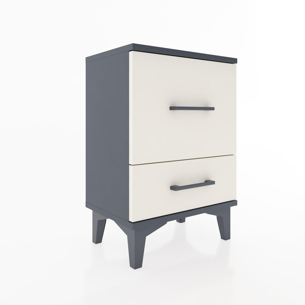 Woodntry Modüler Komodin Büyük ve Küçük Çekmece 44x30x52 cm Antrasit - Woodntry