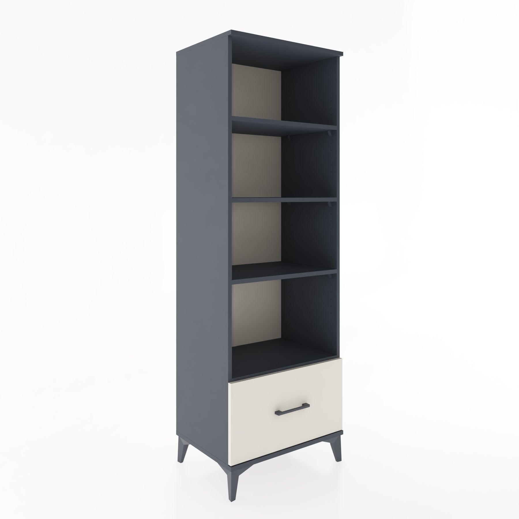 Woodntry Modular Cabinet Anthracite 60x44x170 cm with Drawers and Shelves CR44-2