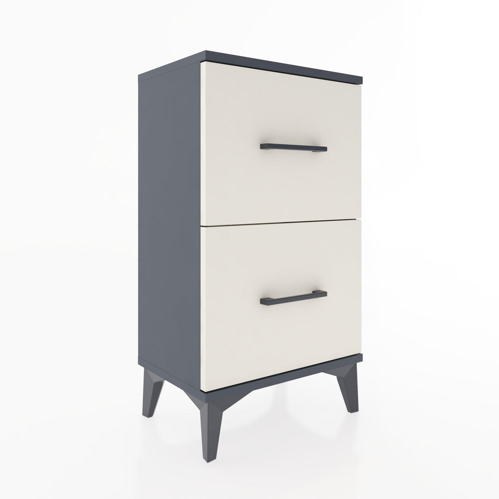 Woodntry Modüler Komodin İki Çekmeceli 44x30x68 cm Antrasit - Woodntry