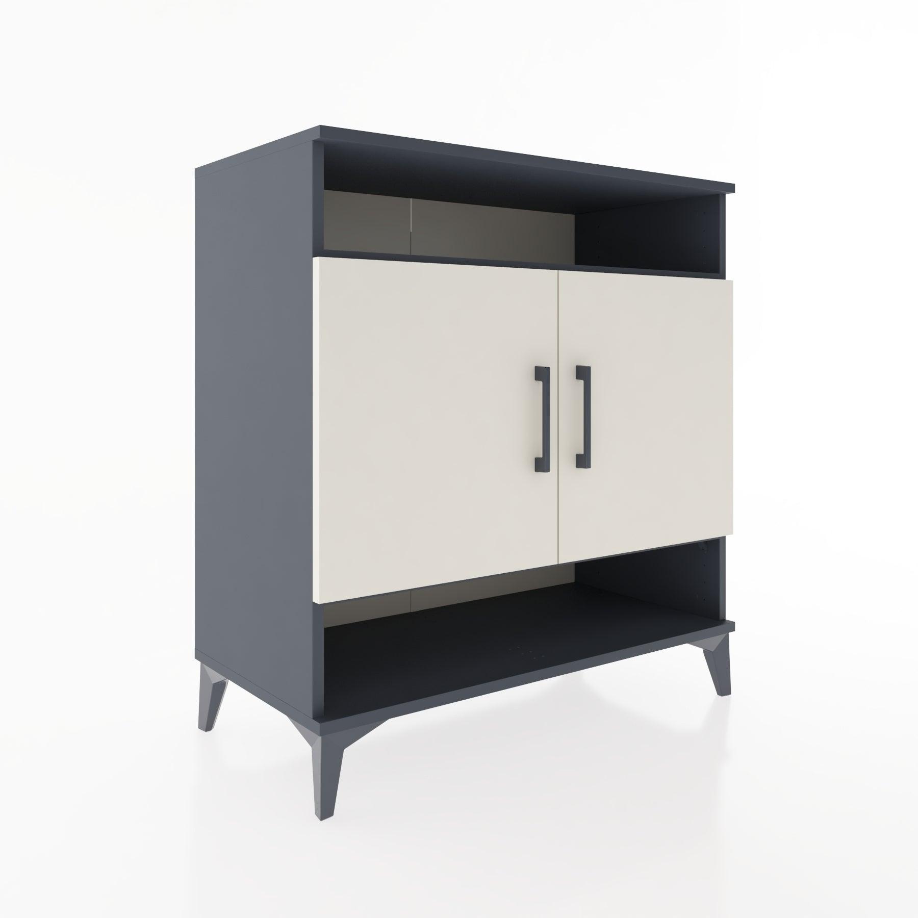 Woodntry Modular Dresser Anthracite 88x44x84 cm with Cover and Shelf KR69-2