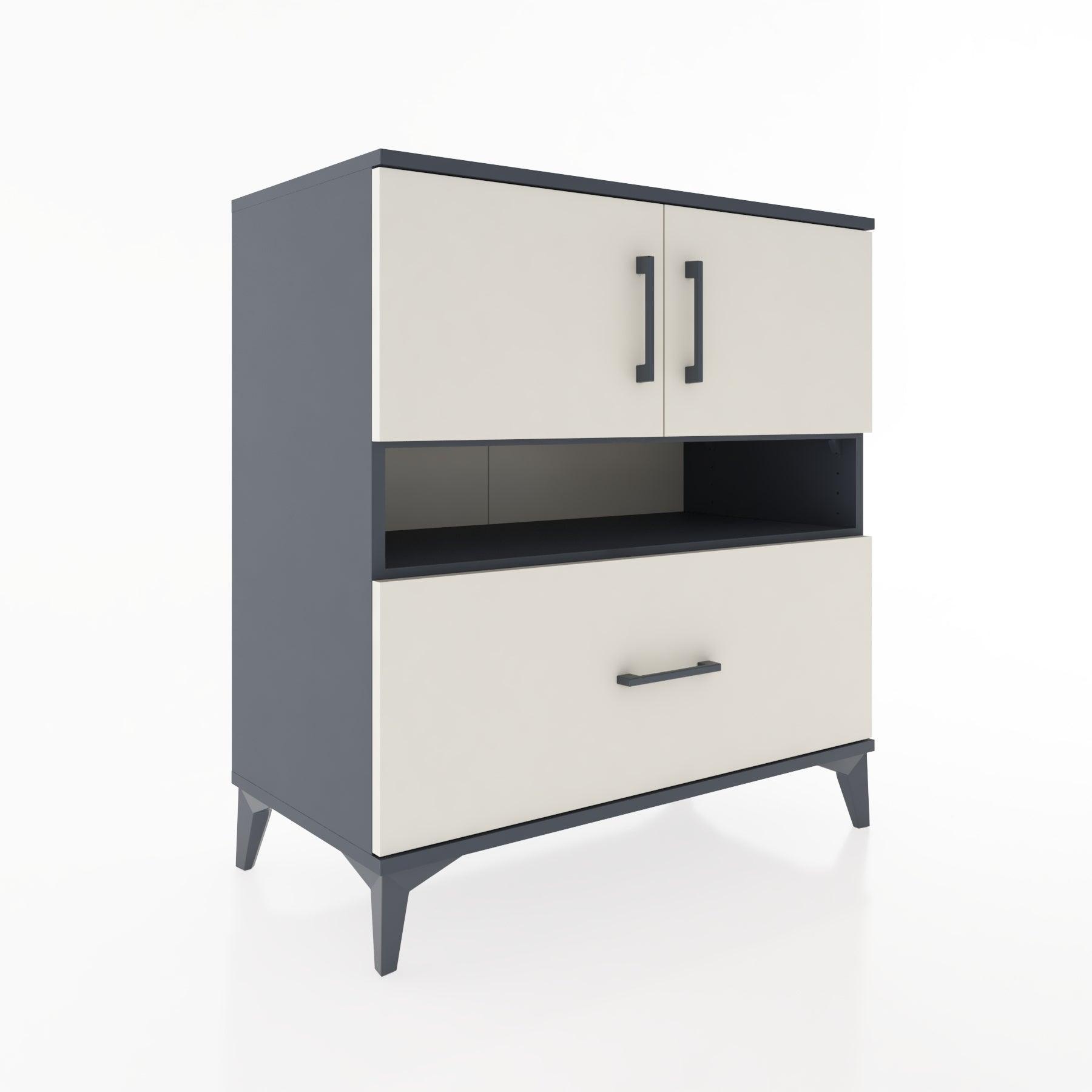 Woodntry Modular Dresser Anthracite 88x44x84 cm Functional F112-2
