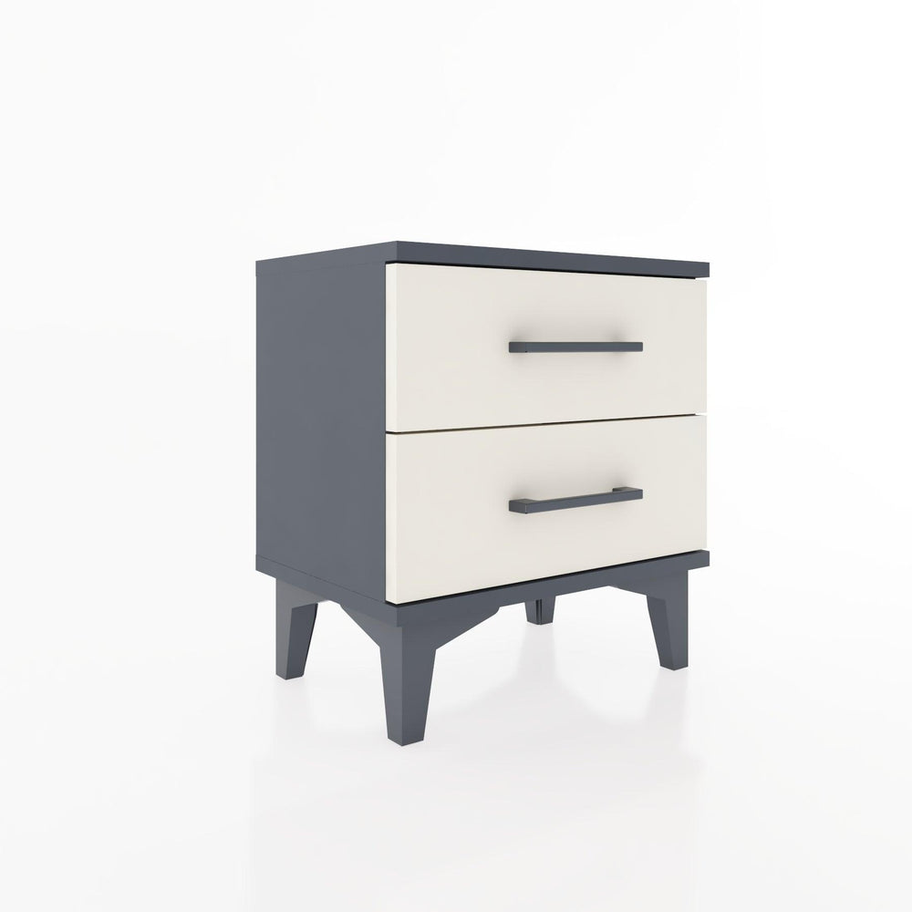 Woodntry Modüler Komodin İki Çekmeceli 44x30x36 cm Antrasit - Woodntry