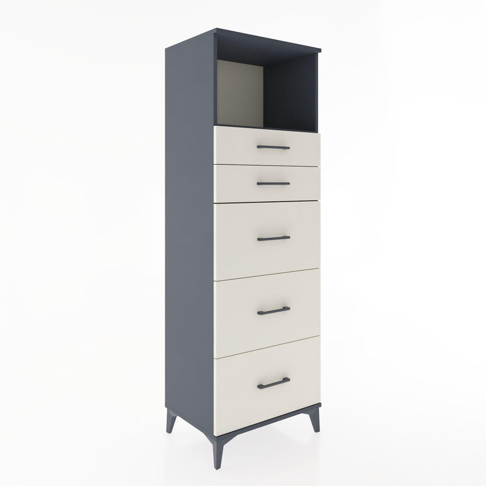 Woodntry Modular Cabinet Anthracite 60x44x170 cm with Drawers and Shelves CR49-2