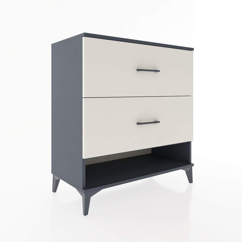 Woodntry Modular Dresser Anthracite 88x44x84 cm with Drawers and Shelves CR4-2
