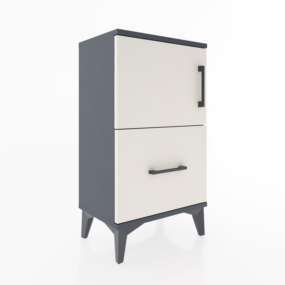 Woodntry Modüler Komodin Çekmece ve Kapaklı V2 44x30x68 cm Antrasit - Woodntry