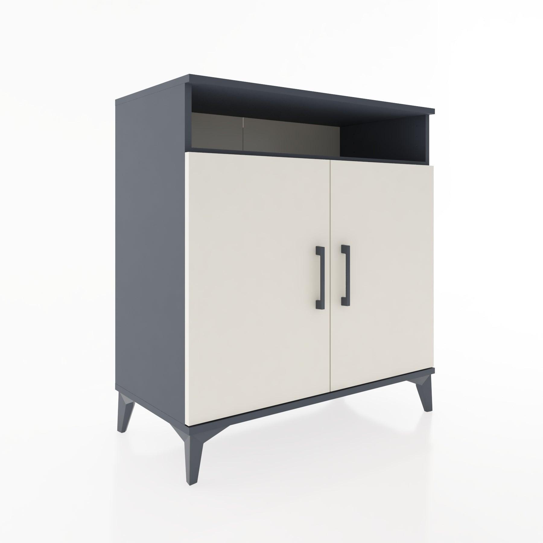 Woodntry Modular Dresser Anthracite 88x44x84 cm with Cover and Shelf KR84-2