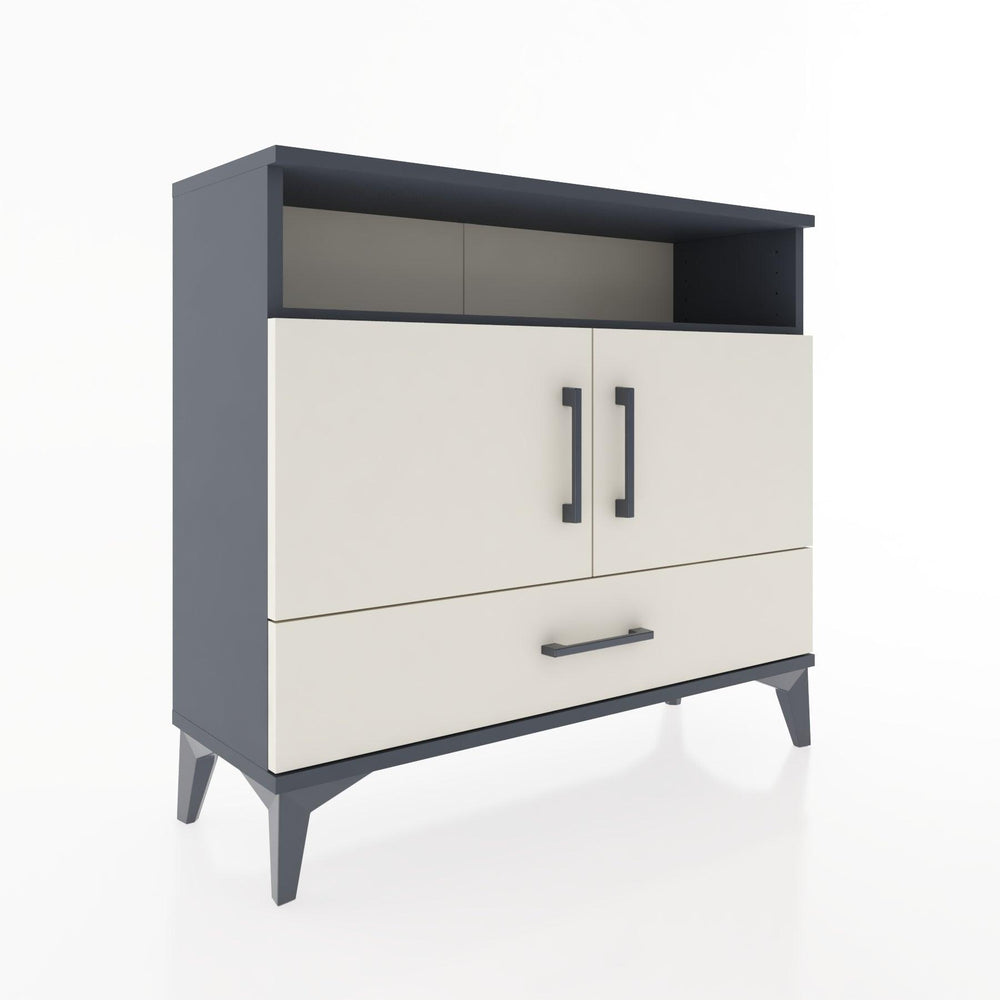 Woodntry Modüler Şifonyer Raf Kapak Çekmeceli 88x30x68 cm Antrasit - Woodntry