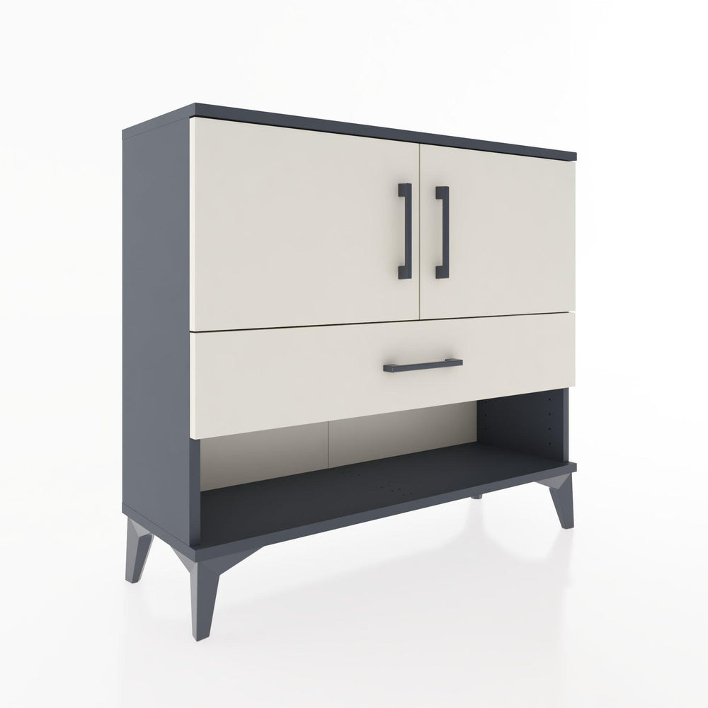 Woodntry Modüler Şifonyer Kapak ve Çekmeceli V4 88x30x68 cm Antrasit - Woodntry