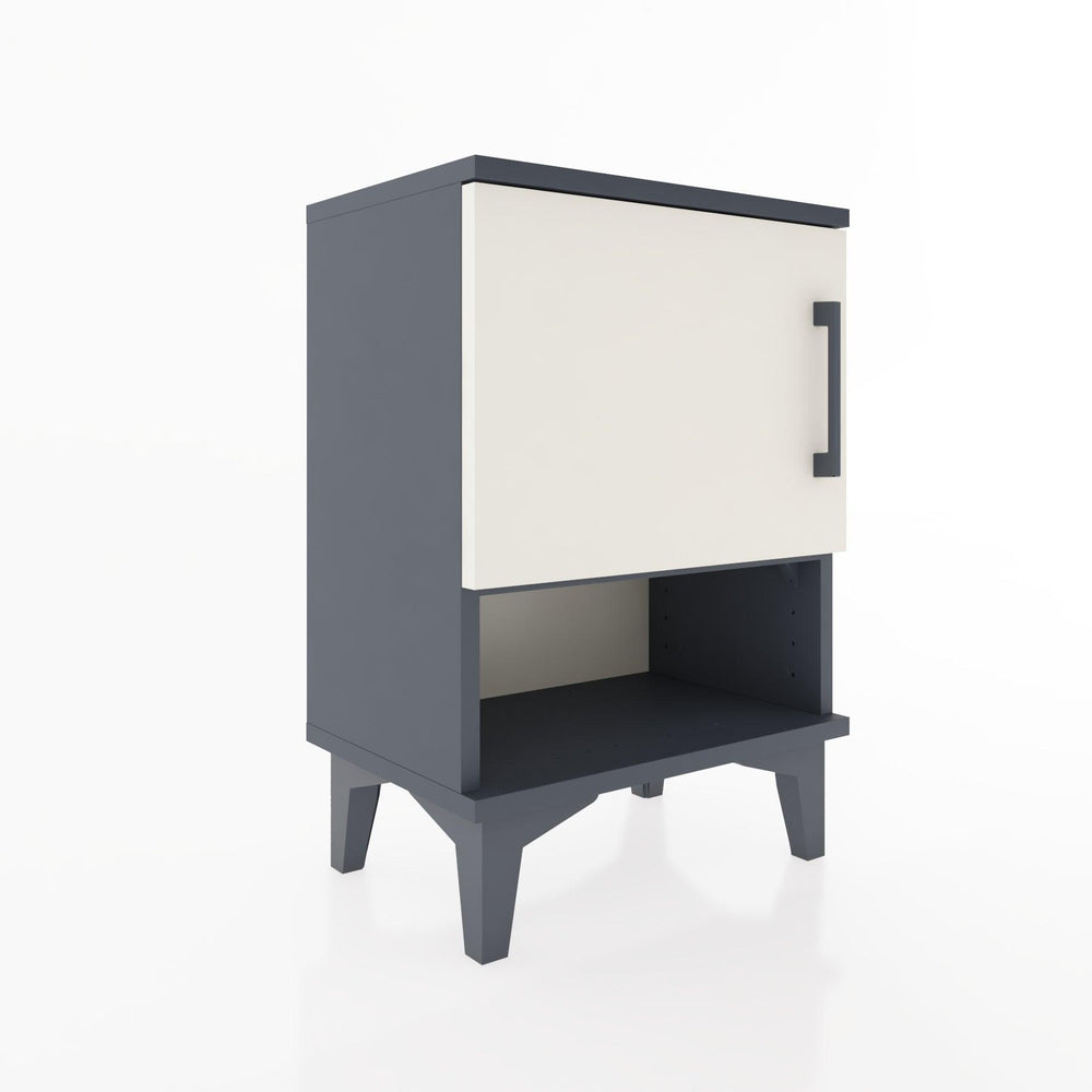 Woodntry Modüler Komodin Tek Kapak ve Raflı 44x30x52 cm Antrasit - Woodntry