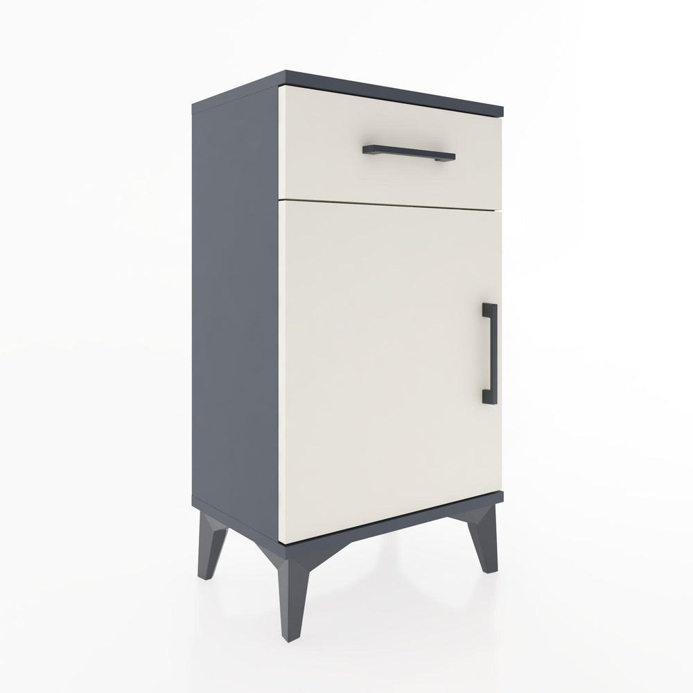 Woodntry Modüler Komodin Çekmece ve Kapaklı V4 44x30x68 cm Antrasit - Woodntry