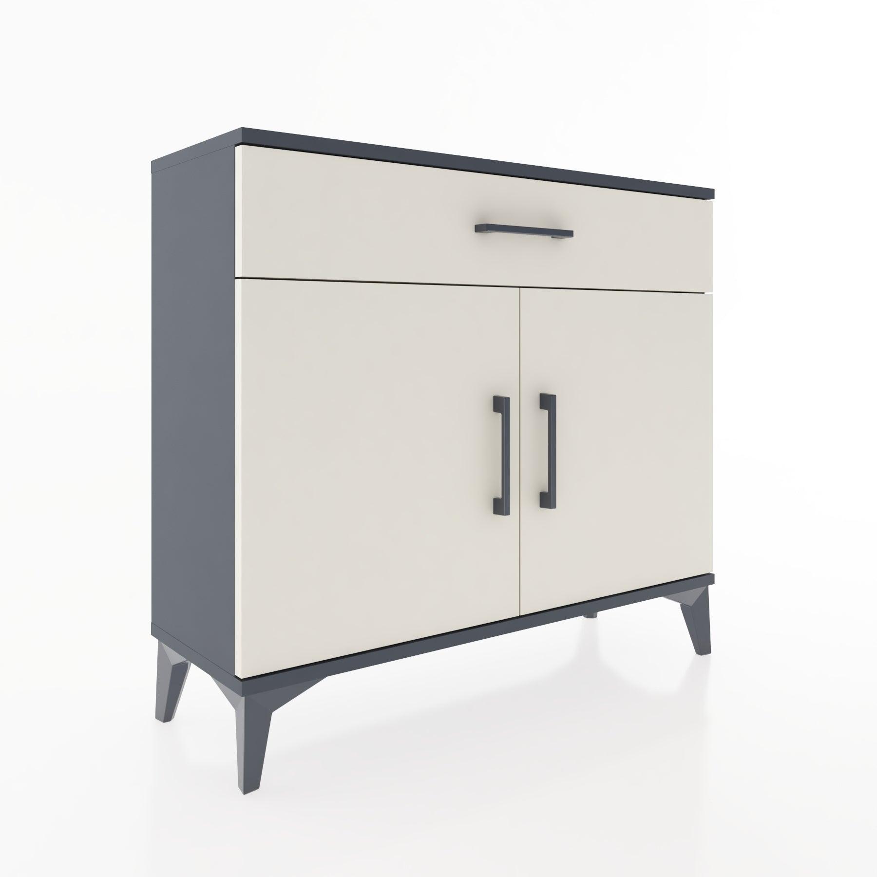 Woodntry Modüler Şifonyer Çekmece ve Kapaklı V1 88x30x68 cm Antrasit - Woodntry