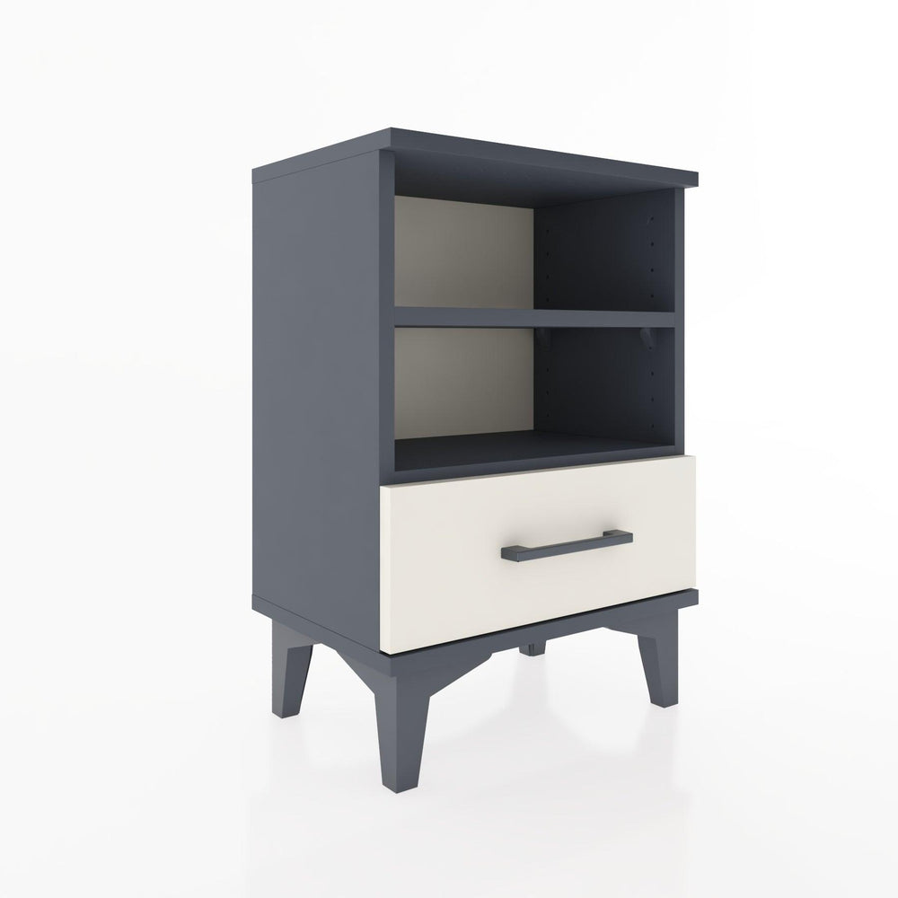 Woodntry Modüler Komodin Çift Raflı 44x30x52 cm Antrasit - Woodntry