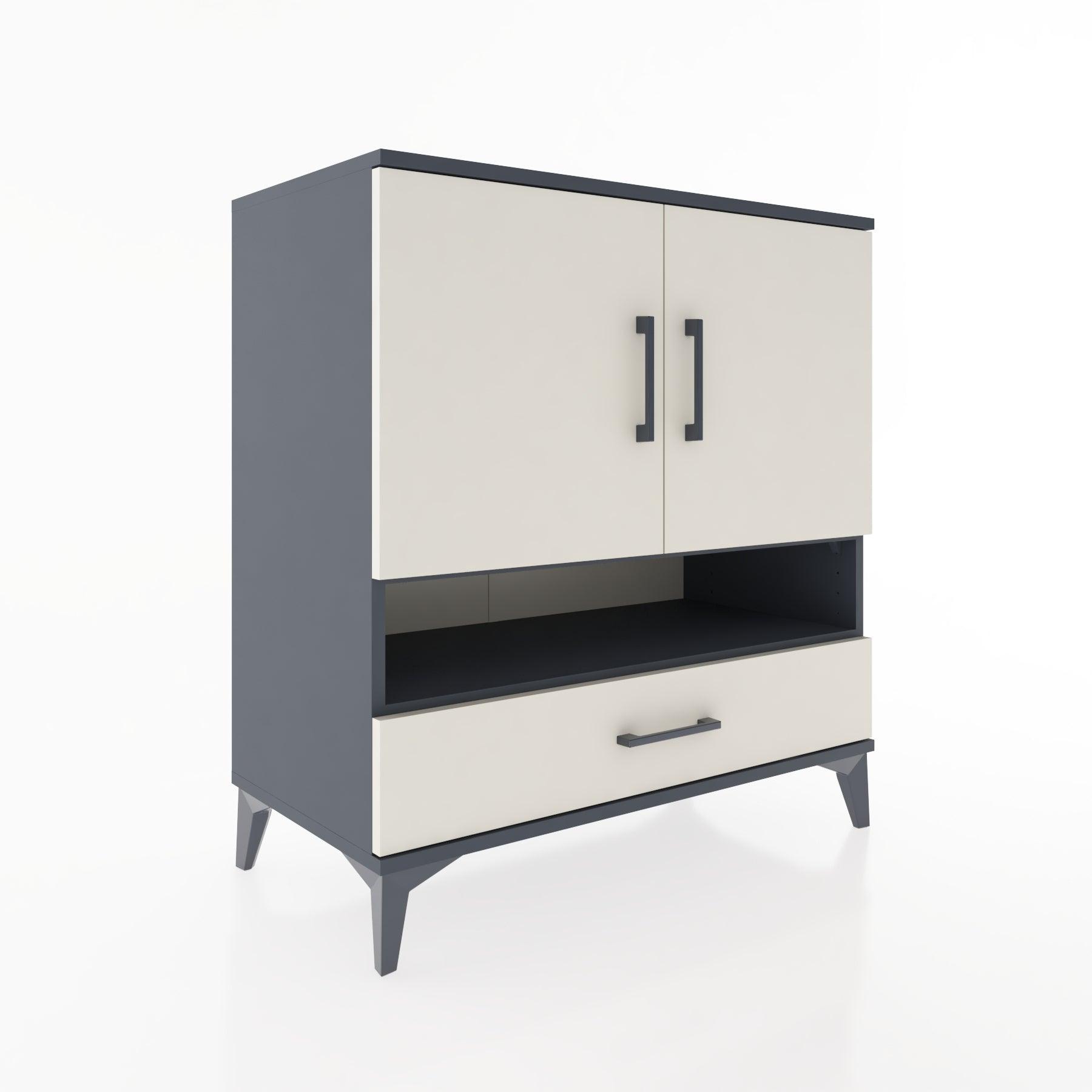 Woodntry Modular Dresser Anthracite 88x44x84 cm Functional F29-2