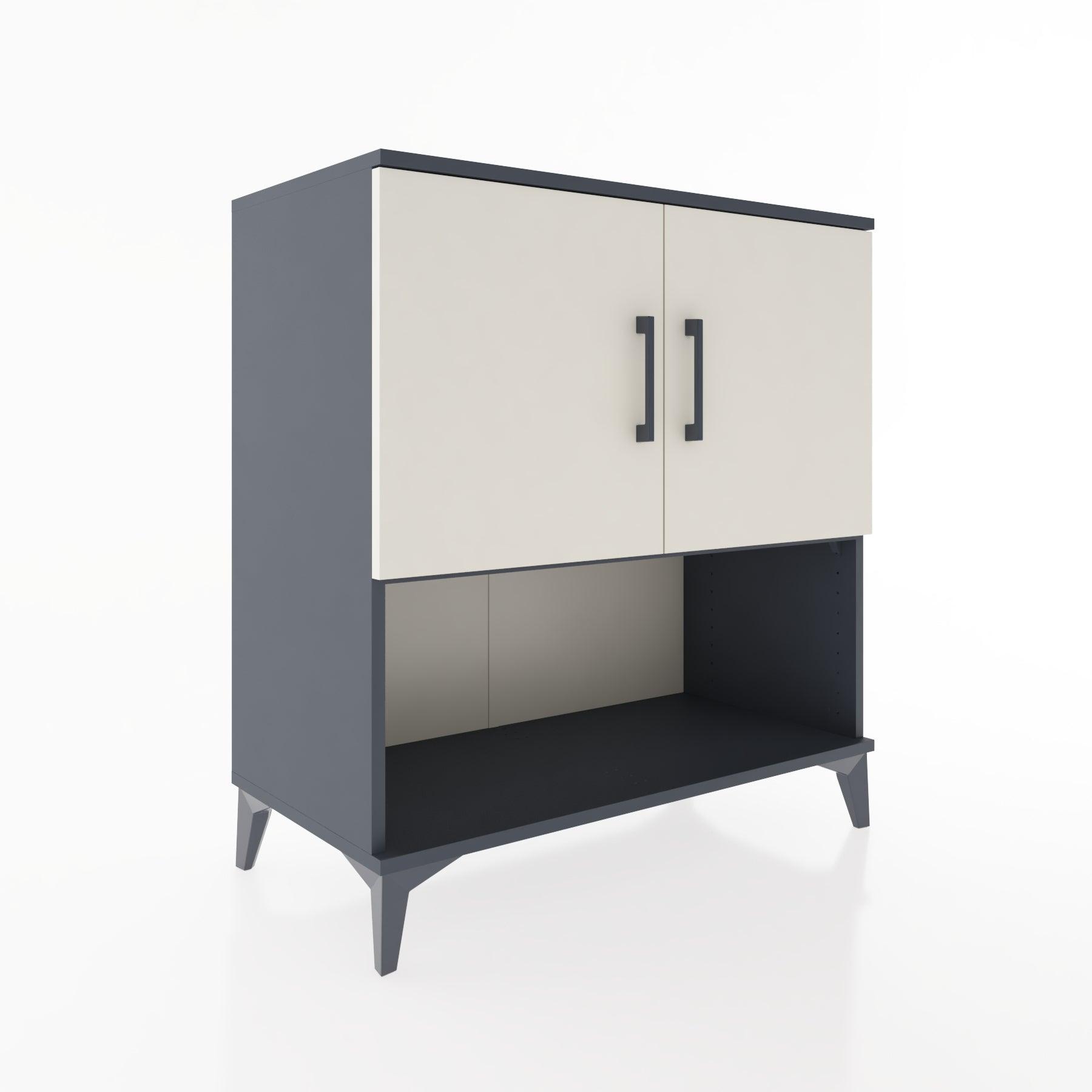 Woodntry Modular Dresser Anthracite 88x44x84 cm with Cover and Shelf KR44-2
