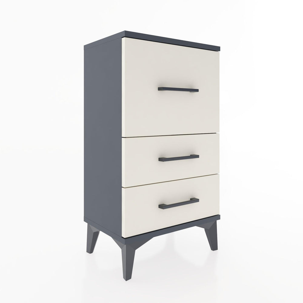 Woodntry Modüler Komodin Üç Çekmeceli V1 44x30x68 cm Antrasit - Woodntry