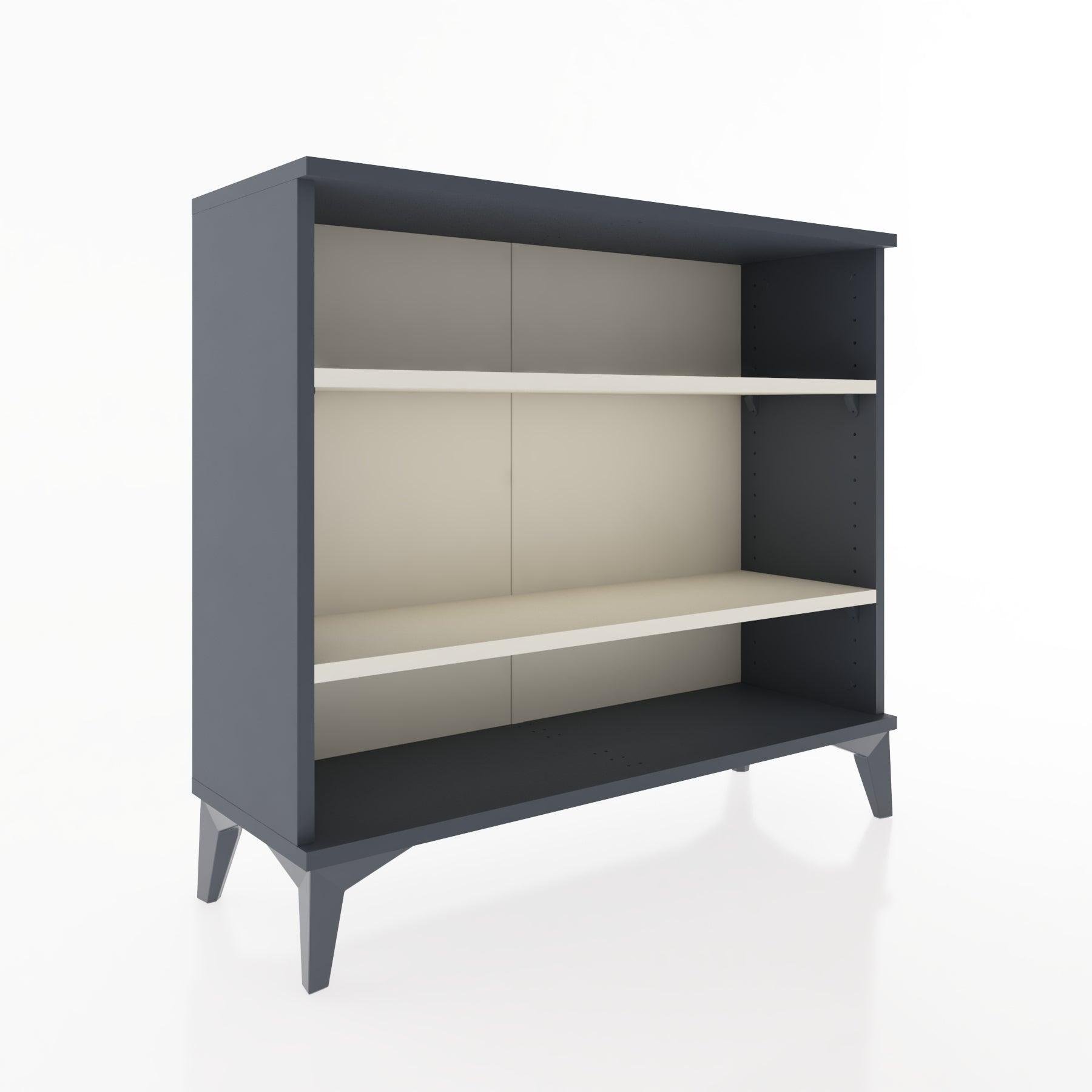 Woodntry Modüler Şifonyer İki Raflı 88x30x68 cm Antrasit - Woodntry