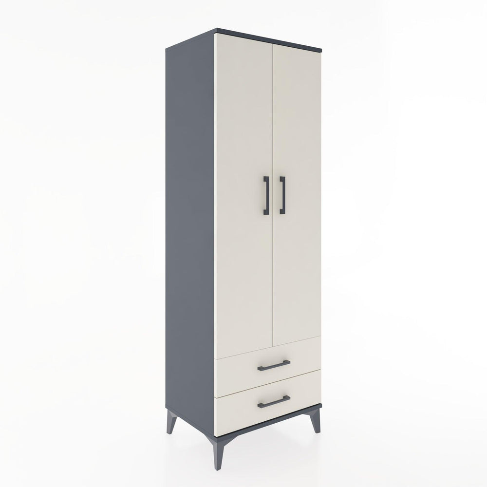 Woodntry Modular Cabinet Anthracite 60x44x170 cm with Doors and Drawers KC7-2