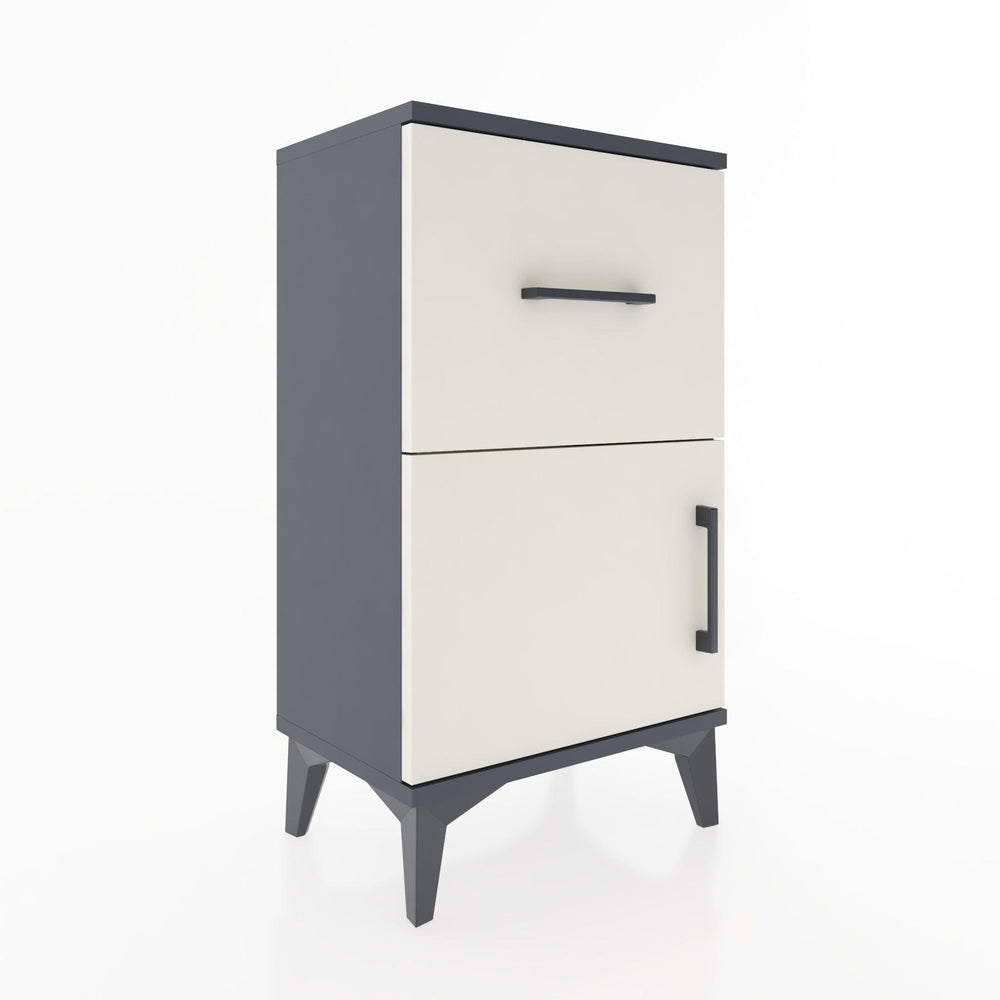 Woodntry Modüler Komodin Çekmece ve Kapaklı V1 44x30x68 cm Antrasit - Woodntry