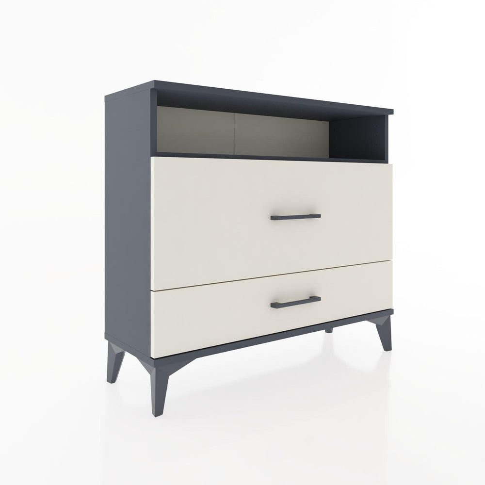 Woodntry Modüler Şifonyer İki Çekmeceli V7 88x30x68 cm Antrasit - Woodntry