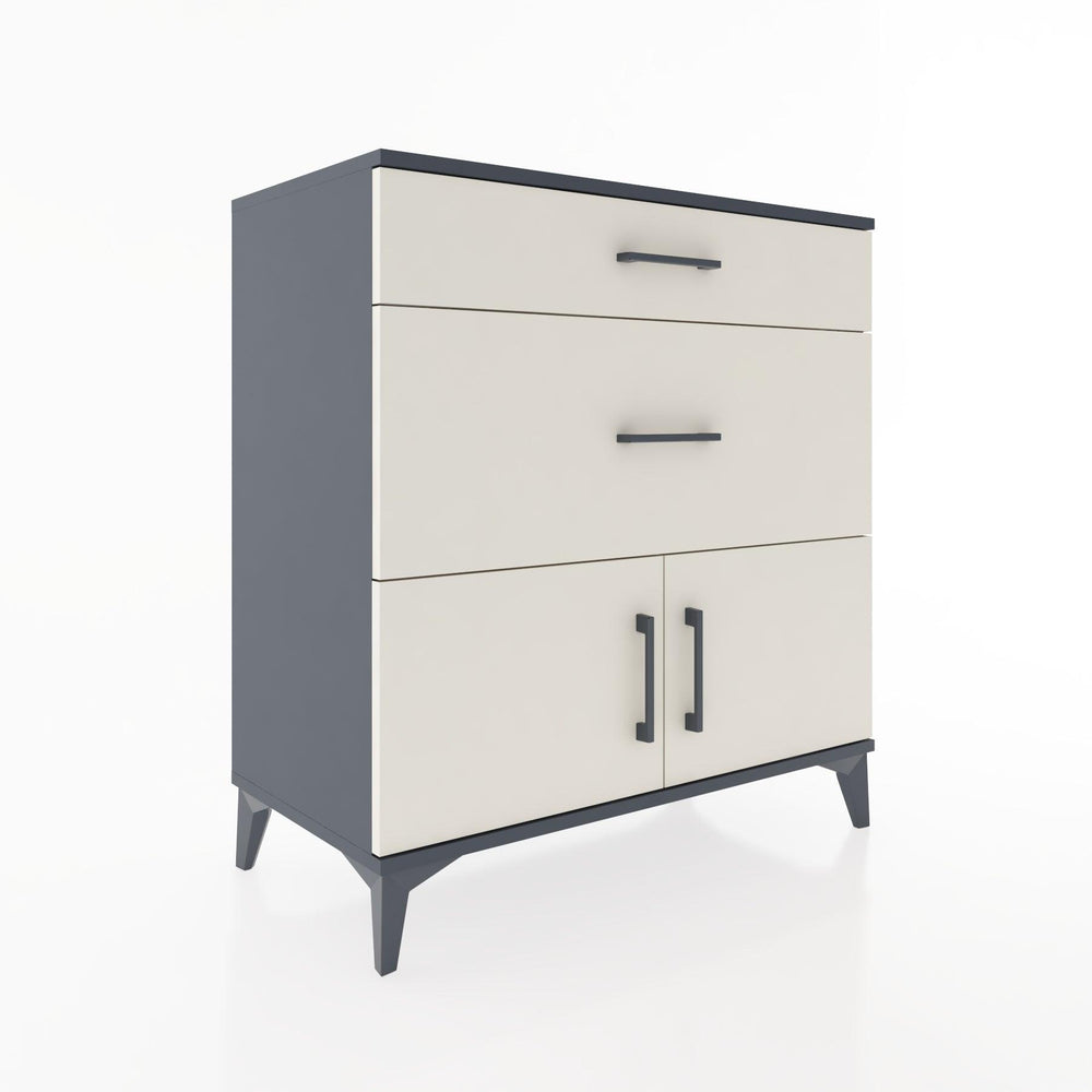 Woodntry Modular Dresser Anthracite 88x44x84 cm with Cover and Drawer KC116-2