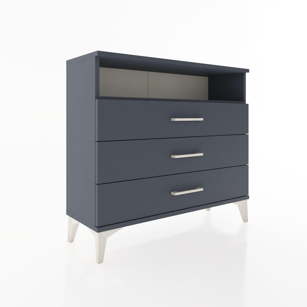 Woodntry Modüler Şifonyer Üç Çekmeceli V2 88x30x68 cm Antrasit - Woodntry