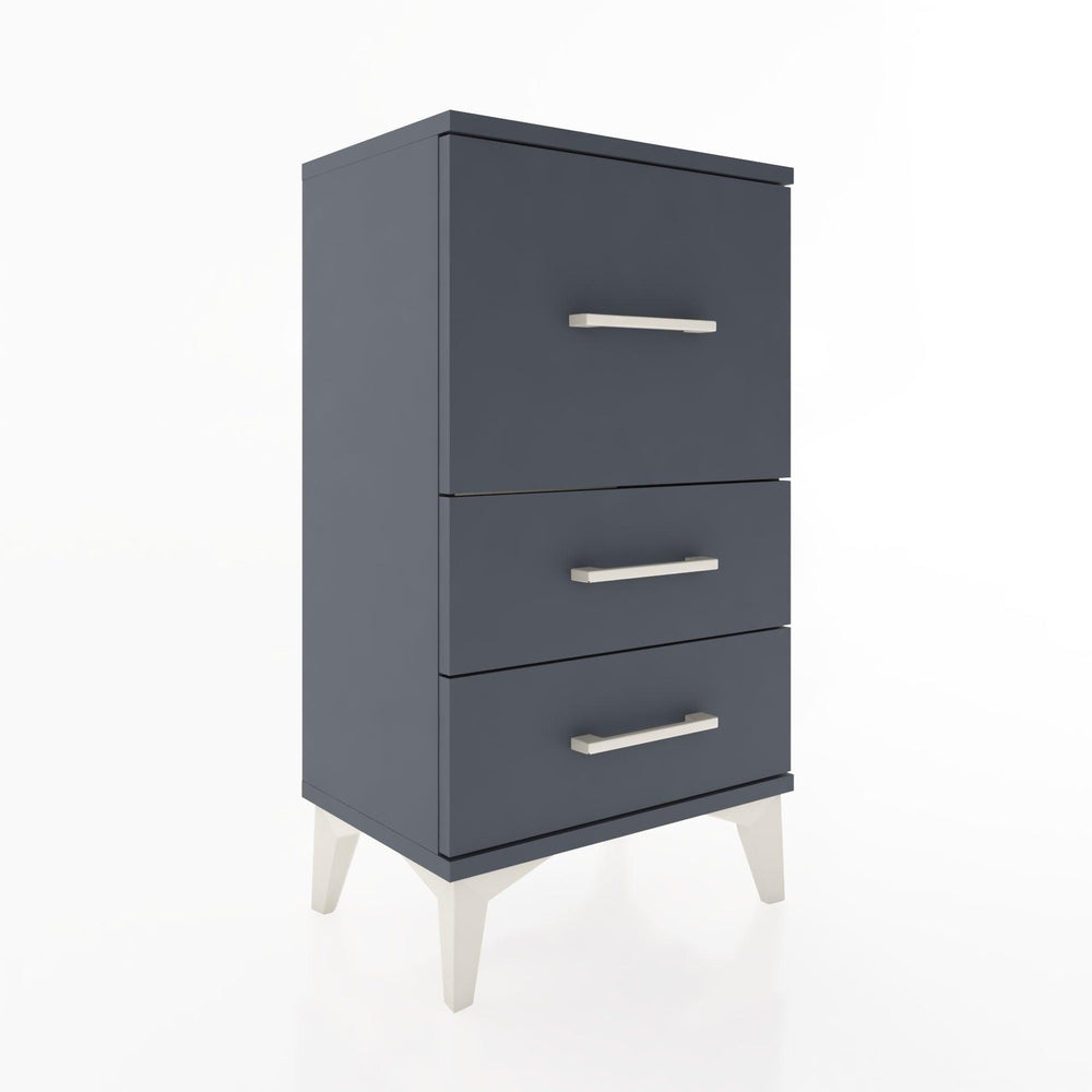 Woodntry Modüler Komodin Üç Çekmeceli V1 44x30x68 cm Antrasit - Woodntry