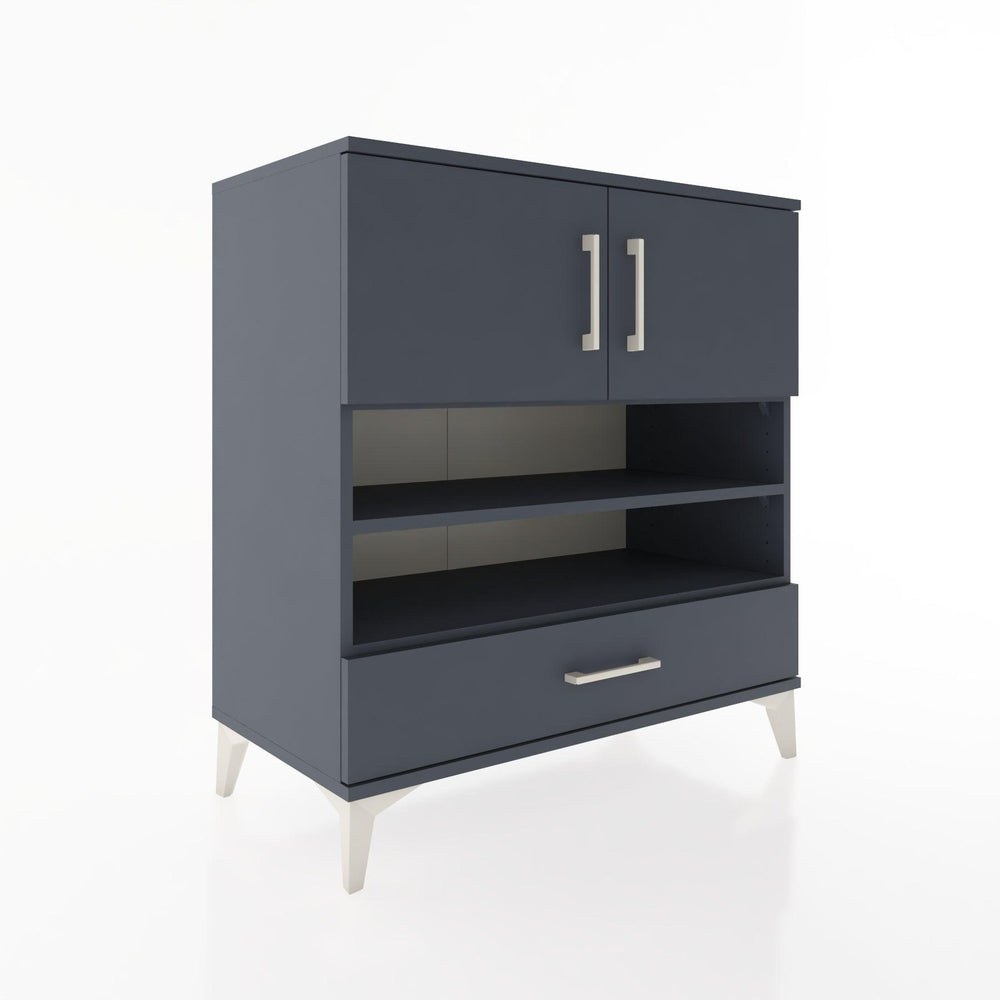 Woodntry Modüler Şifonyer Antrasit 88x44x84 cm Fonksiyonel F93-2