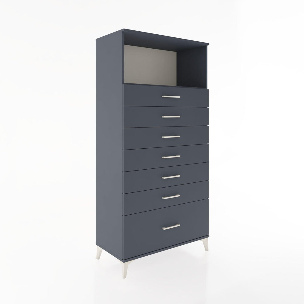 Woodntry Modular Cabinet Anthracite 88x44x170 cm with Drawers and Shelves CR38-2