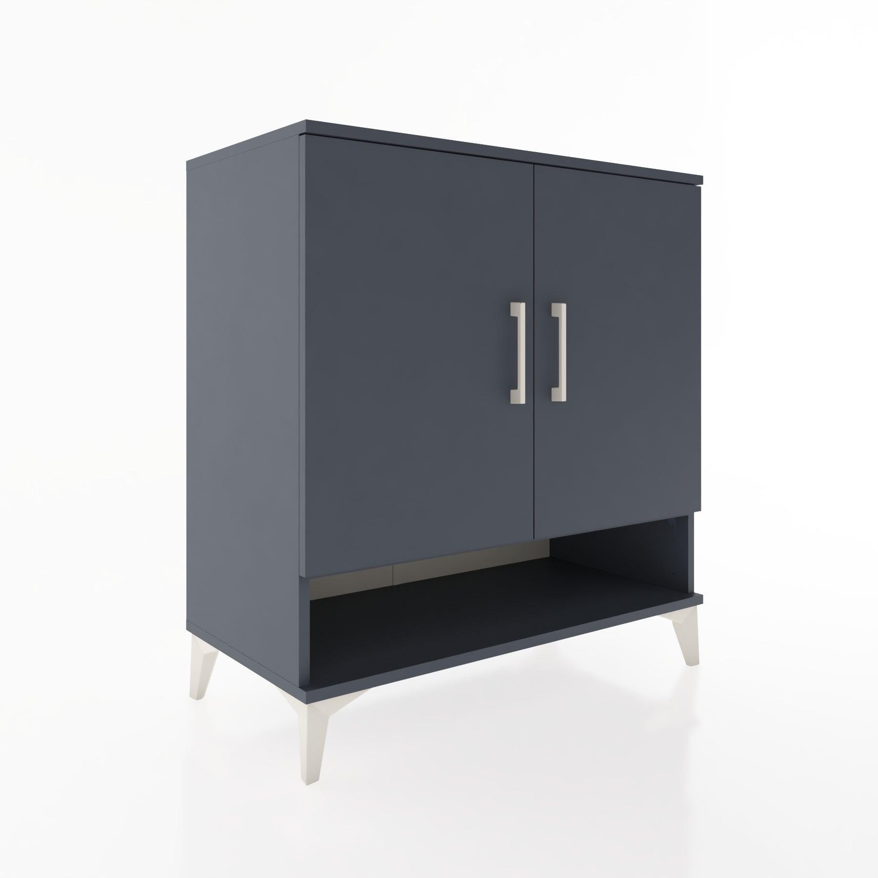 Woodntry Modular Dresser Anthracite 88x44x84 cm with Cover and Shelf KR75-2
