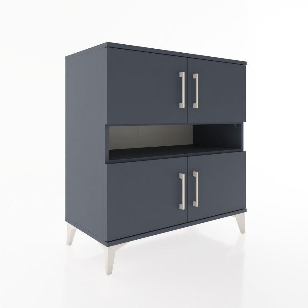 Woodntry Modular Dresser Anthracite 88x44x84 cm with Cover and Shelf KR104-2