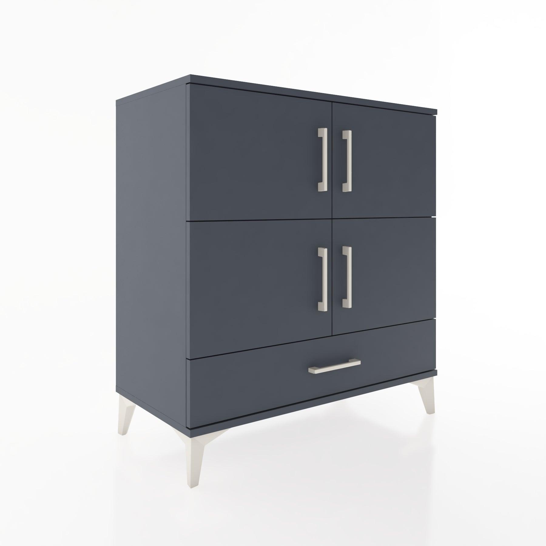 Woodntry Modular Dresser Anthracite 88x44x84 cm with Cover and Drawer KC92-2