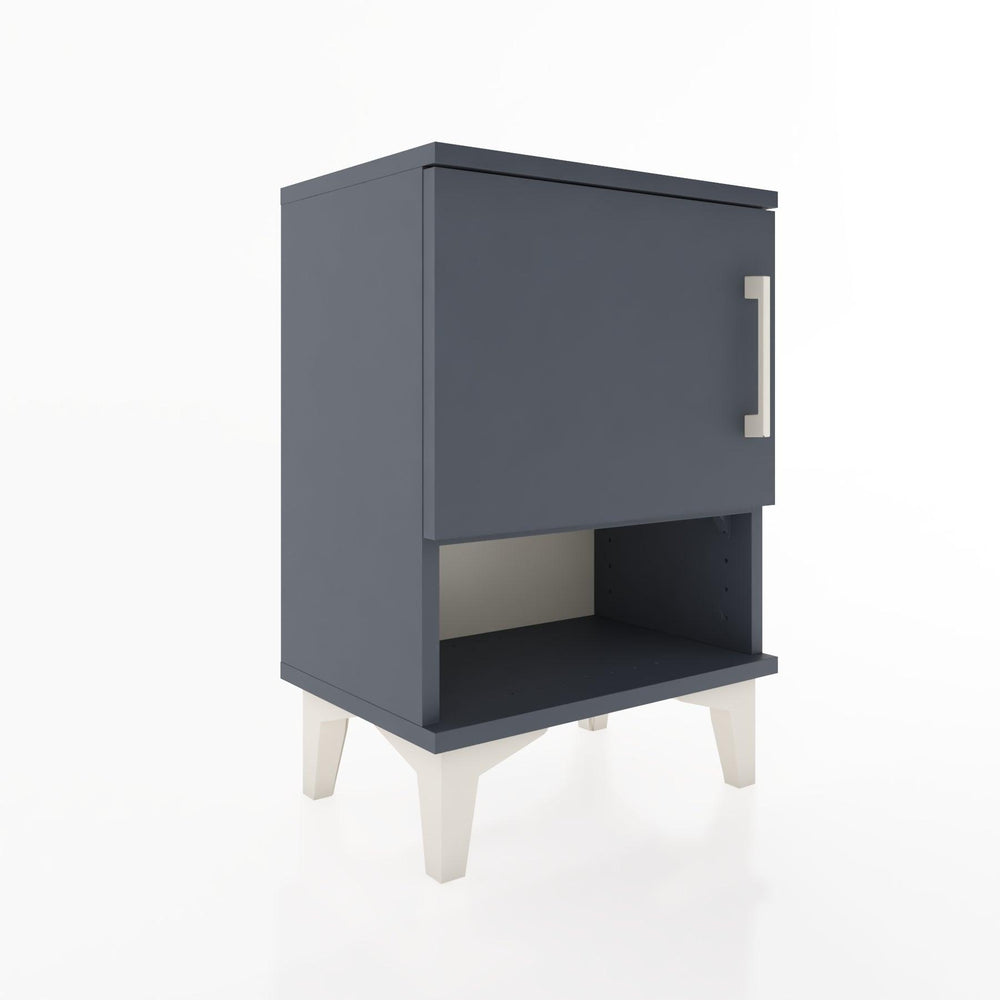 Woodntry Modüler Komodin Tek Kapak ve Raflı 44x30x52 cm Antrasit - Woodntry