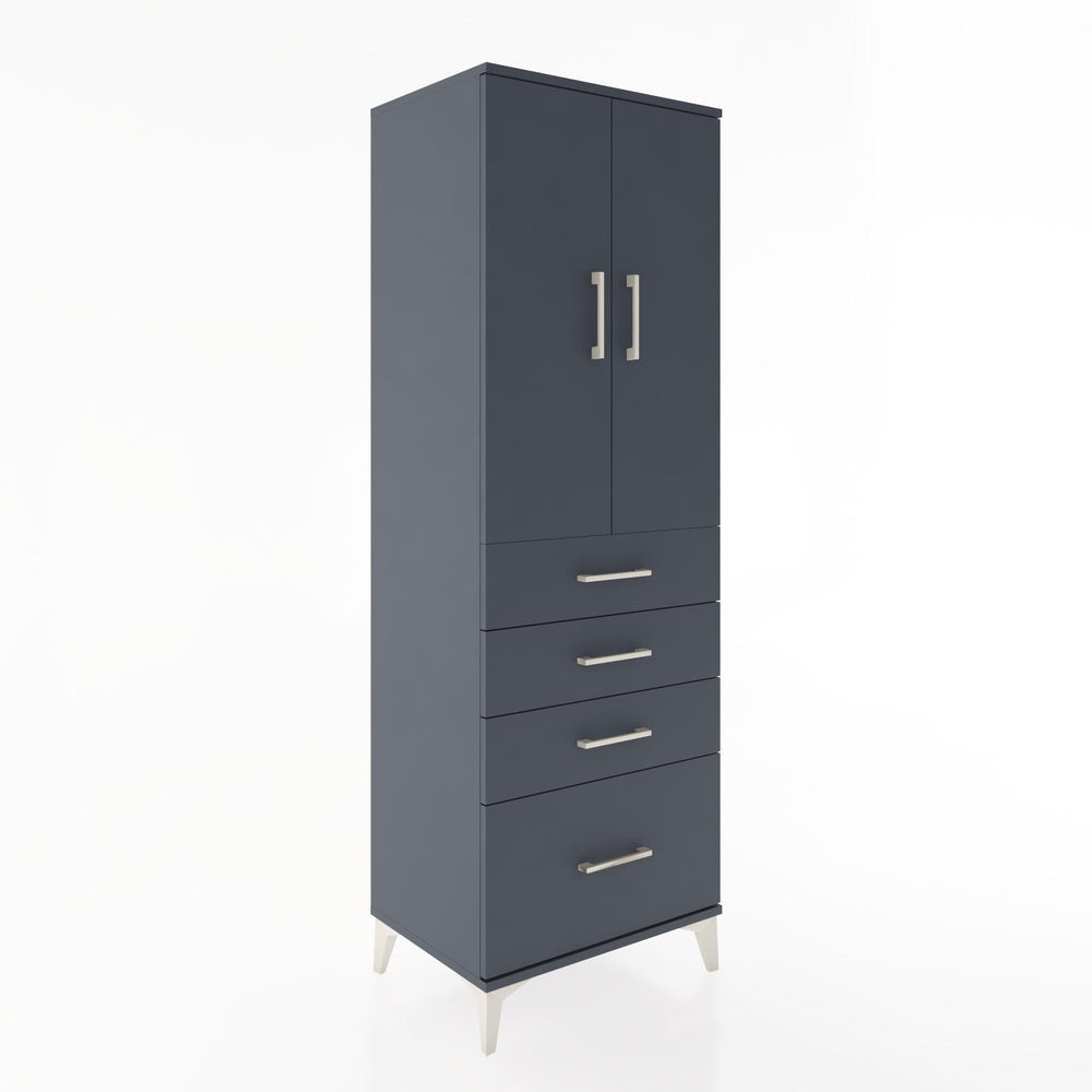 Woodntry Modular Cabinet Anthracite 60x44x170 cm with Doors and Drawers KC13-2
