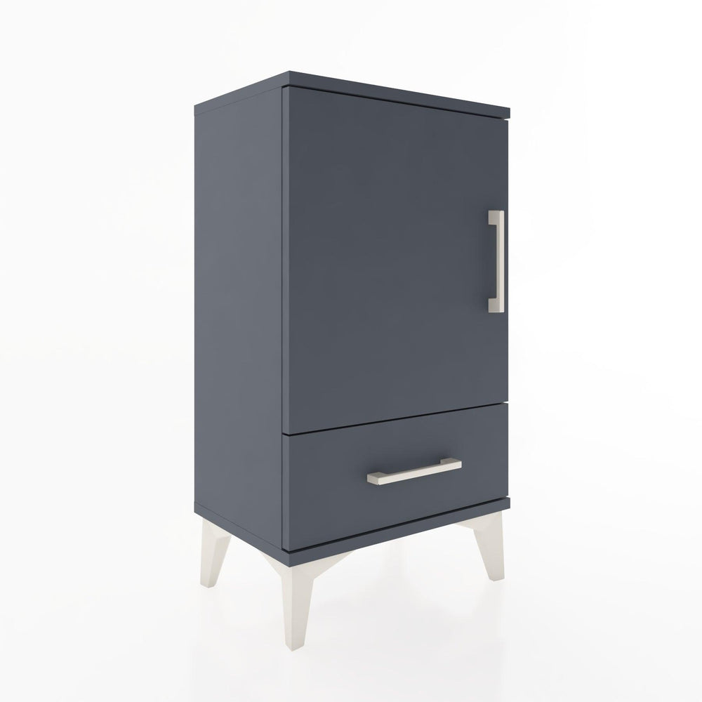 Woodntry Modüler Komodin Çekmece ve Kapaklı V3 44x30x68 cm Antrasit - Woodntry