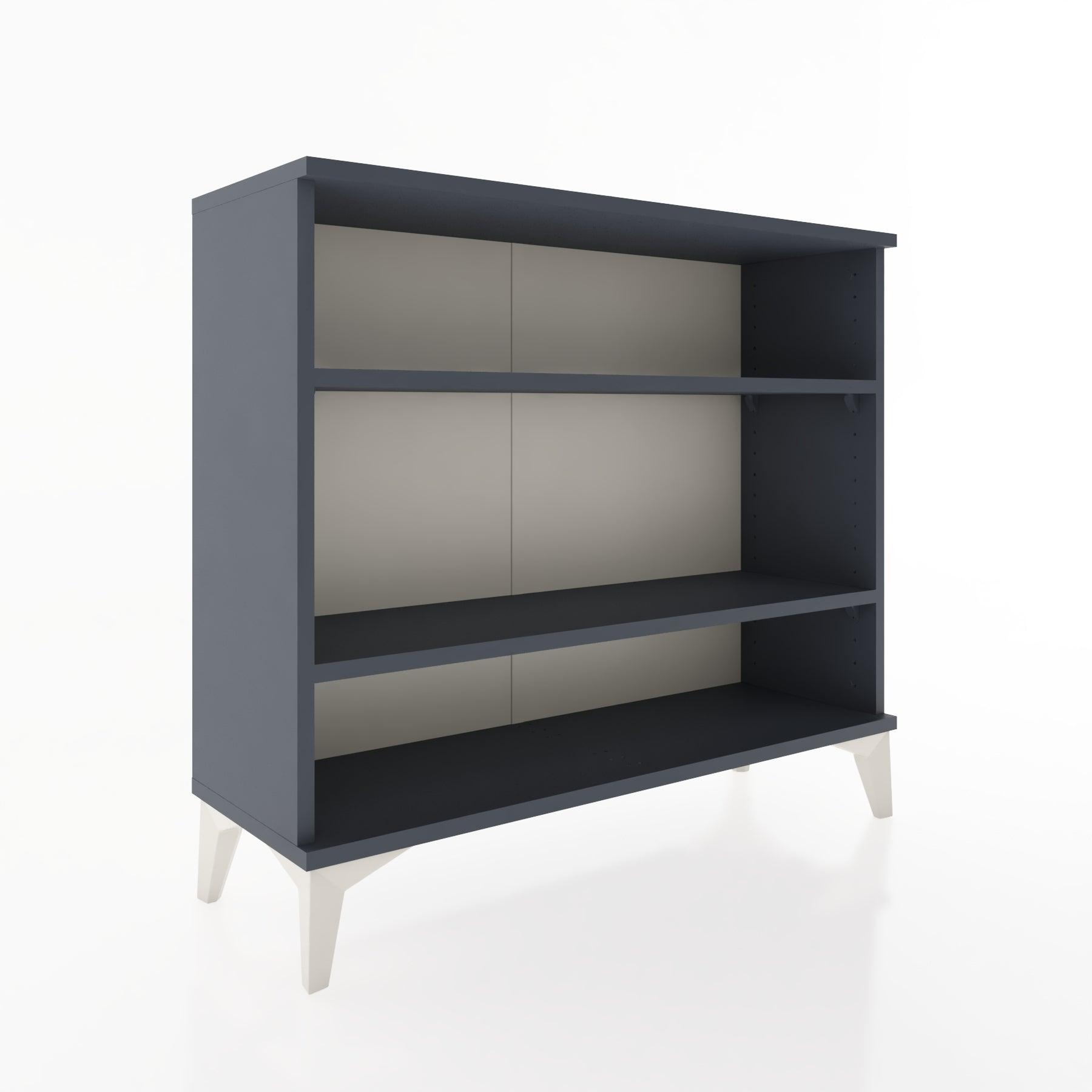 Woodntry Modüler Şifonyer İki Raflı 88x30x68 cm Antrasit - Woodntry
