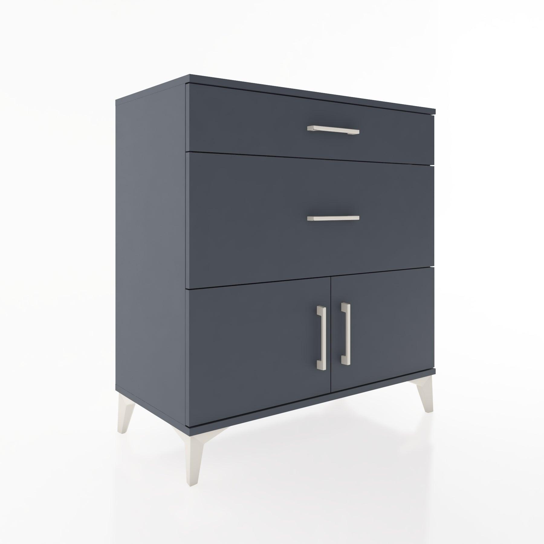 Woodntry Modular Dresser Anthracite 88x44x84 cm with Cover and Drawer KC115-2