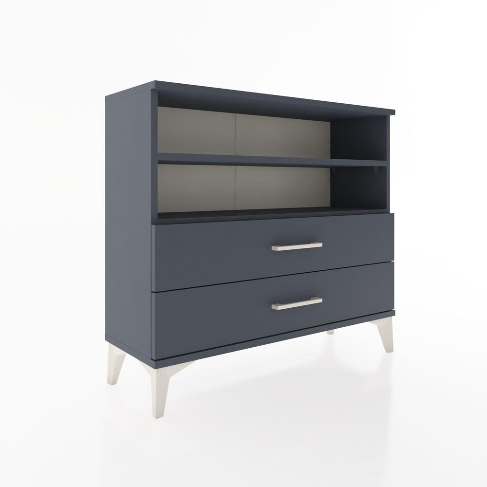 Woodntry Modüler Şifonyer İki Çekmeceli V2 88x30x68 cm Antrasit - Woodntry