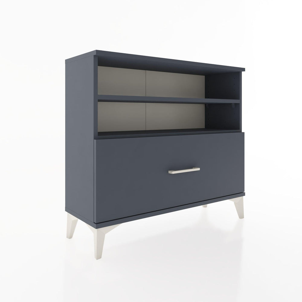 Woodntry Modüler Şifonyer Raf ve Çekmece V1 88x30x68 cm Antrasit - Woodntry