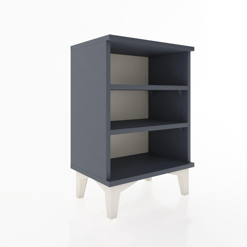 Woodntry Modüler Komodin Üç Raflı 44x30x52 cm Antrasit - Woodntry