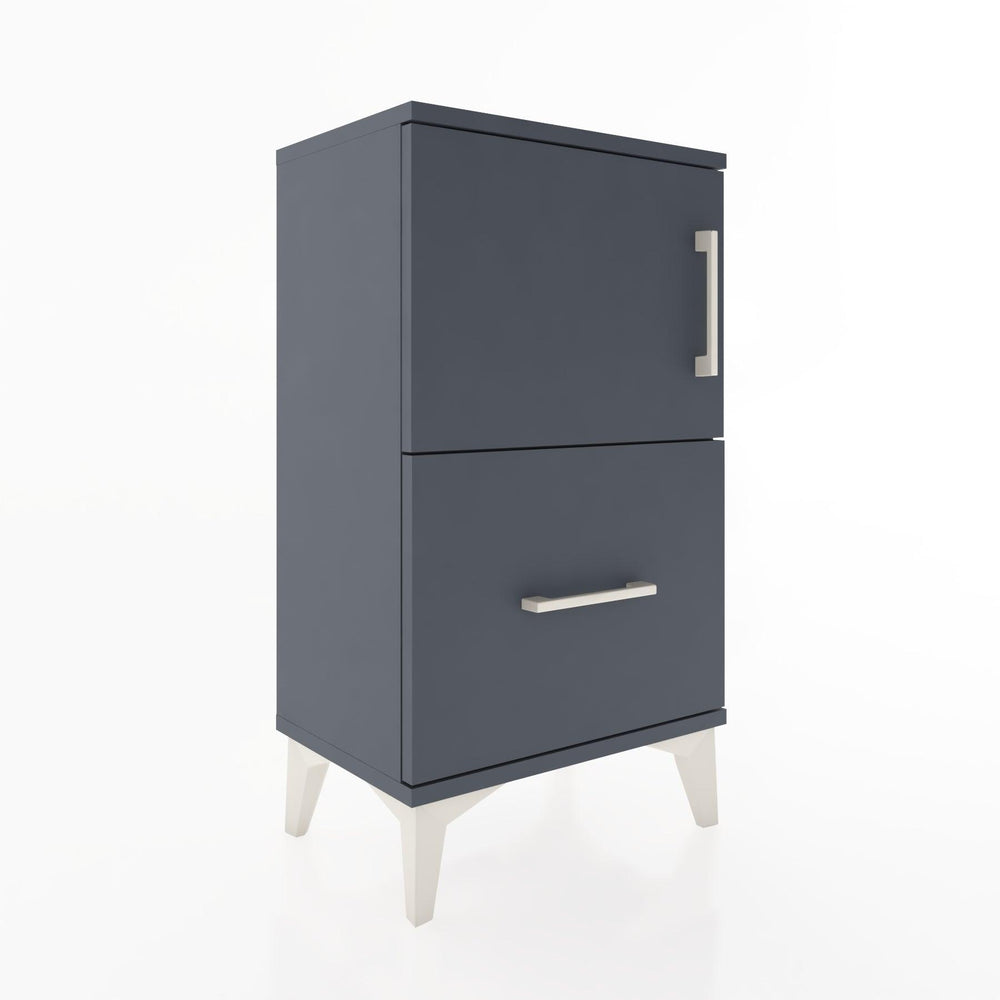 Woodntry Modüler Komodin Çekmece ve Kapaklı V2 44x30x68 cm Antrasit - Woodntry