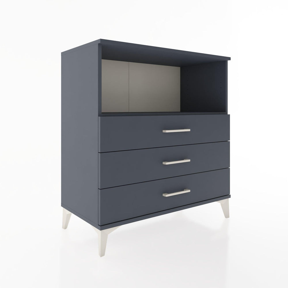 Woodntry Modular Dresser Anthracite 88x44x84 cm with Drawers and Shelves CR18-2